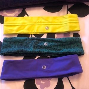 Lululemon Headbands Set of Three 🍋